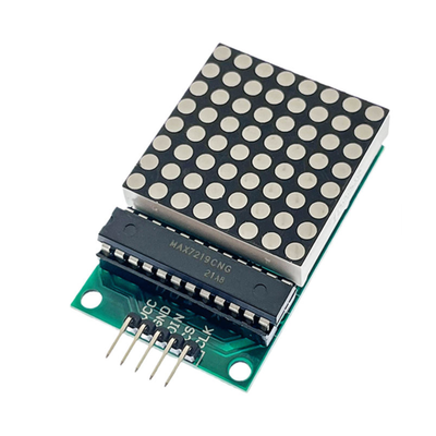 ShillehTek MAX7219 8x8 dot matrix LED display module angled view