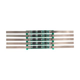 Five 1S 3.7V 3A 2MOS BMS lithium-ion 18650 battery protection circuit boards with metal tabs