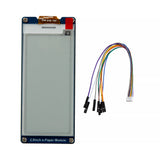 2.9 inch black and white e-paper display module with multicolor jumper wires for Arduino Raspberry Pi and ESP32