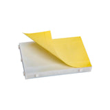 Back of ShillehTek 400-point small solderless breadboard with peel-off adhesive sheet