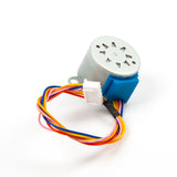28BYJ-48 5V 4-phase stepper motor with attached multicolor wires and white connector for Arduino and ESP32