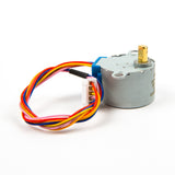 28BYJ-48 5V 4-phase stepper motor with multicolor wires and white connector for Arduino and ESP32 projects