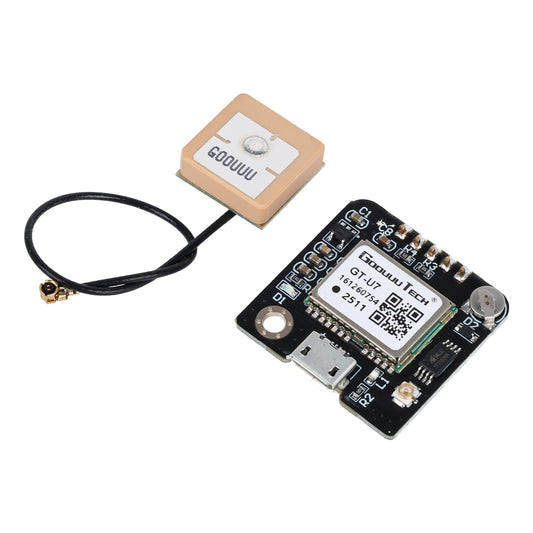 GT-U7 NEO-6M GPS Module with square antenna and micro USB port ShillehTek