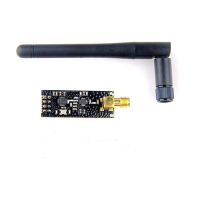 ShillehTek NRF24L01+ PA LNA wireless transceiver with black adjustable antenna