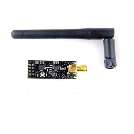 ShillehTek NRF24L01+ PA LNA wireless transceiver with black adjustable antenna