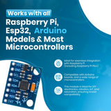 ShillehTek MPU6050 sensor detail with compatibility text for Raspberry Pi and Arduino