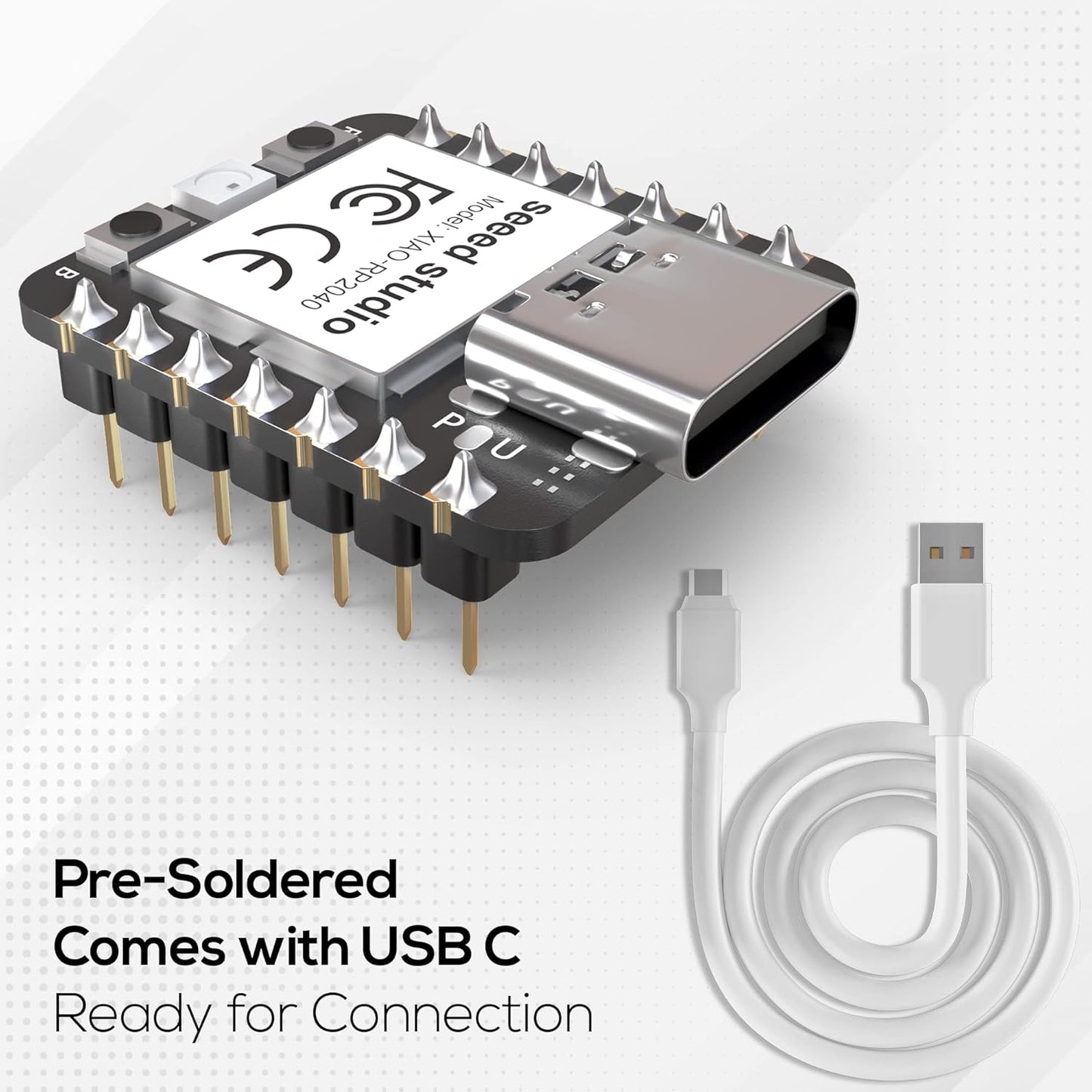 Seeed Studio XIAO RP2040 Pre-Soldered Microcontroller Arduino