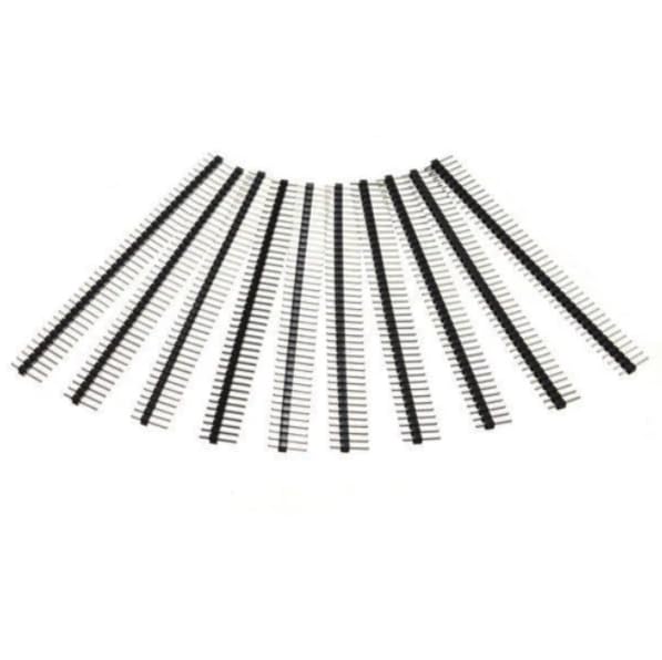 ShillehTek 10pcs 1x40 Male Pin Header 2.54mm for Arduino Pi