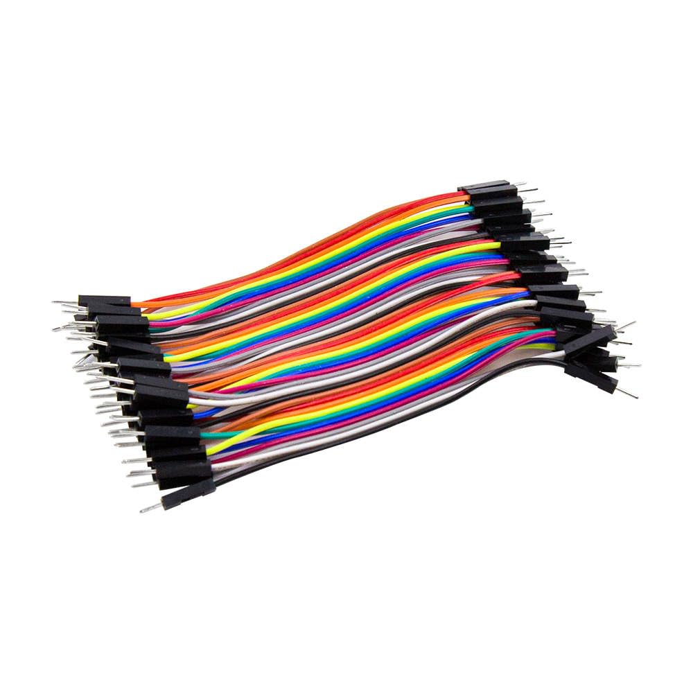 SHILLEHTEK 120pcs 10cm Jumper Wires M-F M-M F-F ArduinoPiDIY
