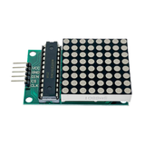 ShillehTek MAX7219 8x8 dot matrix LED display module side view showing circuit board