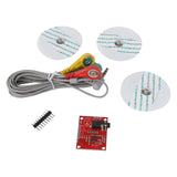 ShillehTek AD8232 ECG Module kit with coiled cables and sensor board components