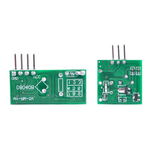Bottom view of ShillehTek 433MHz RF wireless transmitter and receiver boards
