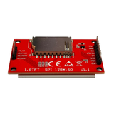 ShillehTek 1.8 inch TFT LCD display front angled view highlighting screen and connector ribbon