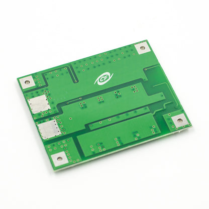 Back side of 3S 12V 18650 lithium battery protection board with balancing and 25A current rating