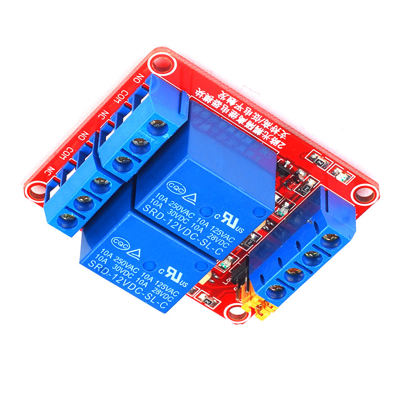 2-Channel 12V Relay Module for Arduino & Raspberry Pi | ShillehTek