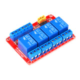ShillehTek 4-channel 24V relay module showing terminal connectors and relays