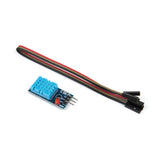 ShillehTek DHT11 sensor module paired with black, red and yellow connecting wires