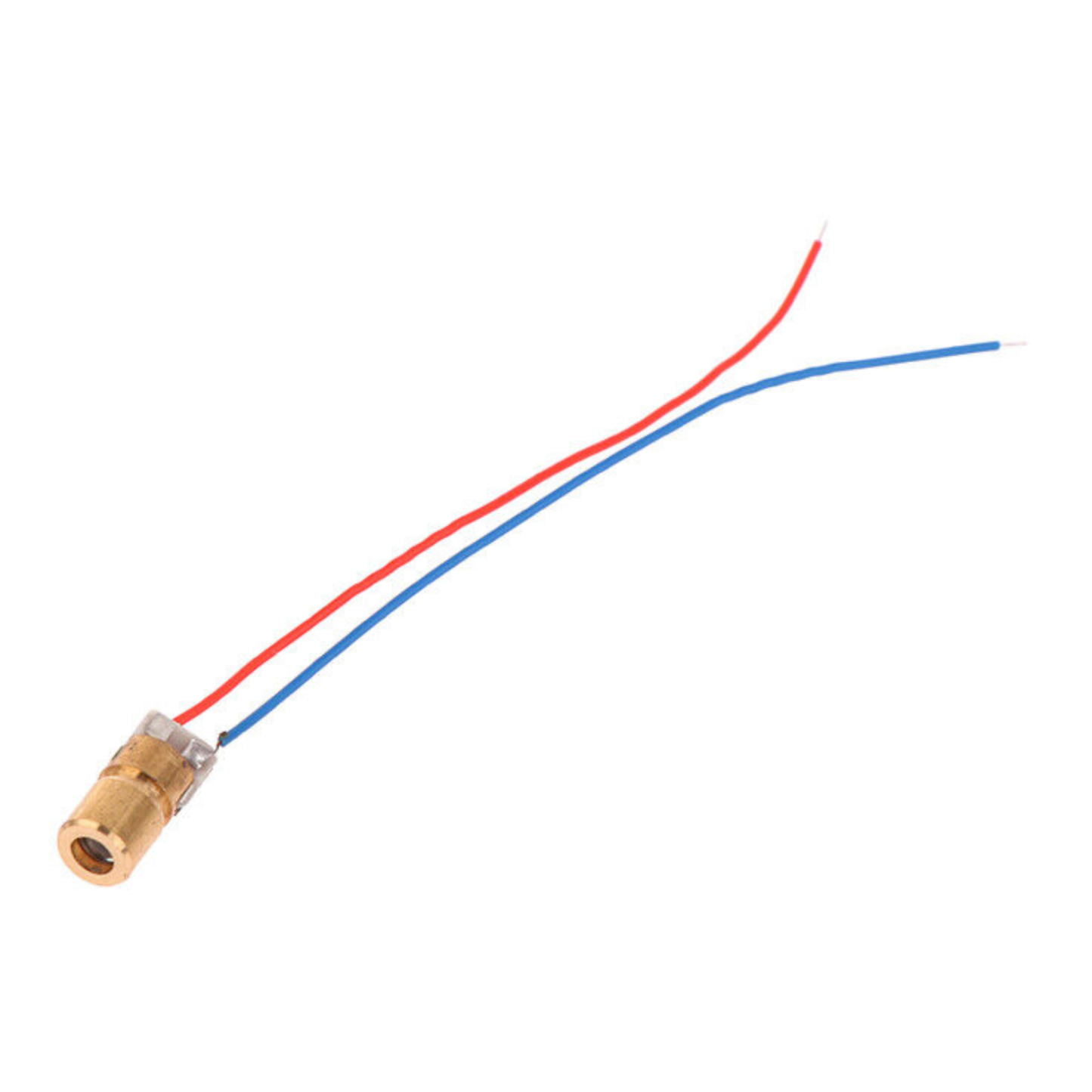 Single ShillehTek 6mm 650nm 5mW red laser diode module with wire loops