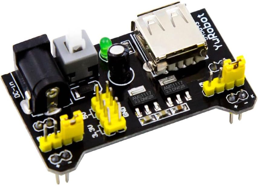 SHILLEHTEK MB102 Breadboard Power Supply Module 3.3V/5V Arduino