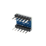 Side angle of ShillehTek IIC I2C logic level converter showing pin layout