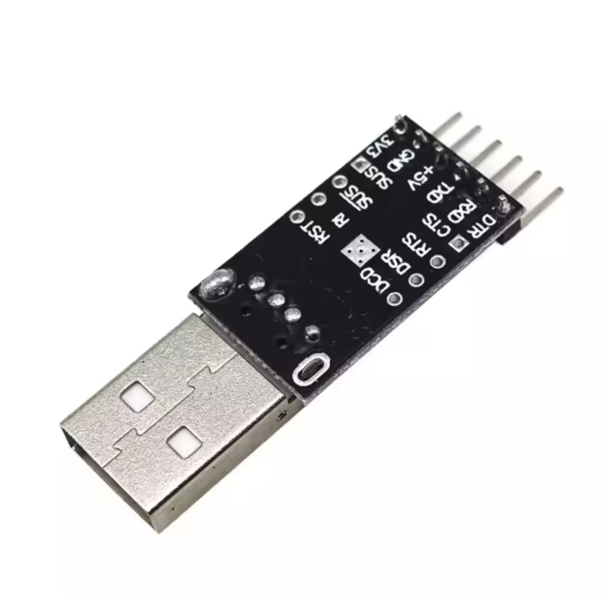 Back view showing circuit details of ShillehTek CP2102 USB to TTL UART Serial Converter Module