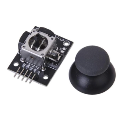 ShillehTek KY-023 joystick module with detached black joystick cap beside it
