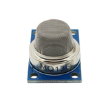 Close-up of ShillehTek MQ-135 sensor showing metal mesh and blue board