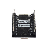 Side view showing pins and USB-C port on ESP32-C3 4MB Pre-Soldered WiFi Dev Board for Arduino