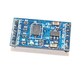 Close-up view of blue ShillehTek ADXL345 3-Axis accelerometer circuit board