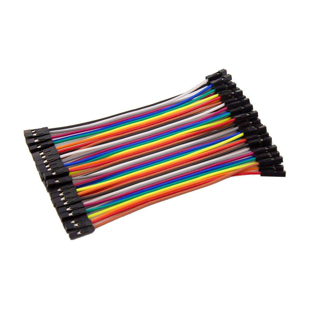 SHILLEHTEK 120pcs 10cm Jumper Wires M-F M-M F-F ArduinoPiDIY
