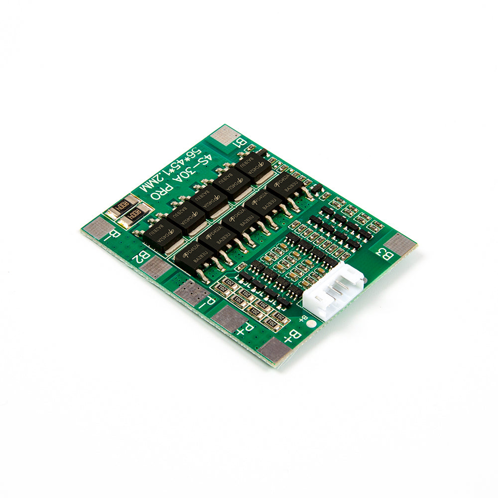 4S 30A lithium battery protection circuit board for 14.8V to 16V 18650 battery packs with connector cable