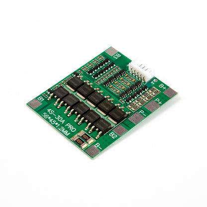 4S 30A lithium battery protection board with cable for 14.8V to 16V 18650 battery packs