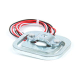50kg half-bridge load cell strain sensor with attached red, black, and white wires for body scale use
