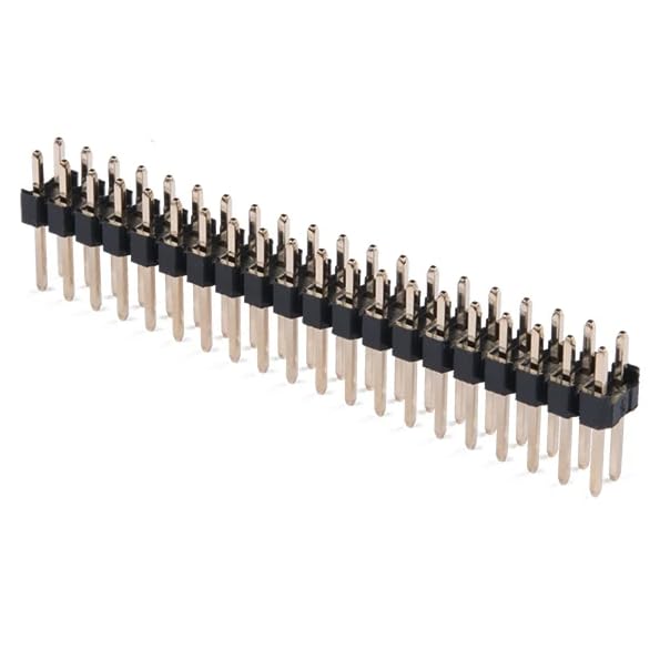 ShillehTek 5pcs Dual Male Header Pins for Raspberry Pi GPIO