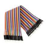 ShillehTek 120pcs 20cm male to male Dupont wires showing wire ends and connectors