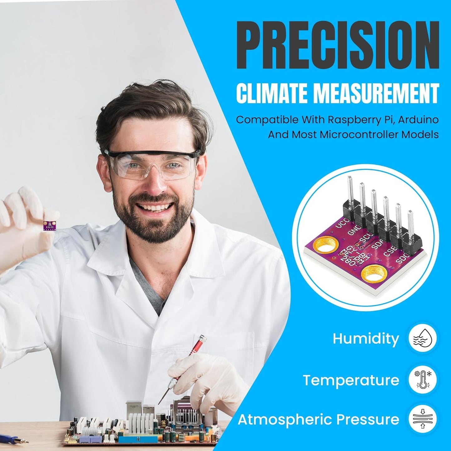 BME280 Sensor: Temperature, Pressure, Humidity Arduino Pi 3.3V