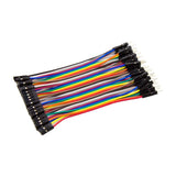 ShillehTek jumper wires in multicolor with male to male pin ends detailed view