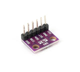 BMP280 sensor module from top showing pin headers and component labeling by ShillehTek