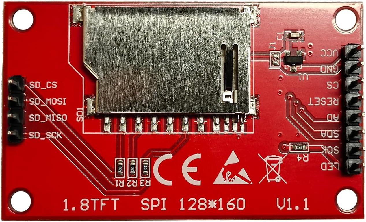 ShillehTek 1.8" TFT LCD Display 128x160 for Arduino ESP32