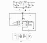 Technical wiring diagram for ShillehTek ADXL345 3-Axis accelerometer sensor