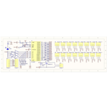 Circuit diagram schematic of ShillehTek PCA9685 16 channel PWM servo motor driver