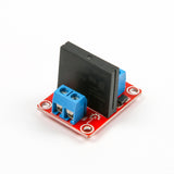 1-Channel 5V solid state relay module with blue screw terminals and black relay component