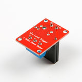 Back side view of 1-channel 5V solid state relay module with low-level trigger for Arduino and ESP32