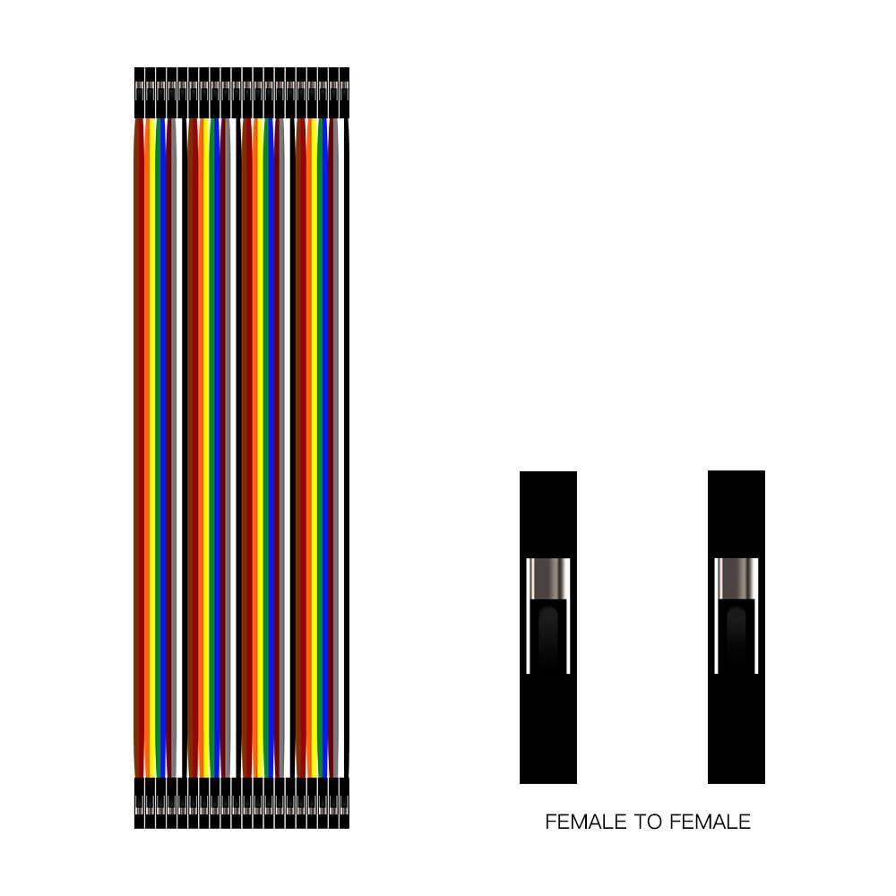 SHILLEHTEK 120pcs 20cm Dupont Wires for Arduino Raspberry Pi