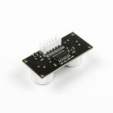 ShillehTek HC-SR04 Ultrasonic Distance Sensor circuit board and connector pins close-up rear view