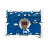 ShillehTek HC-SR501 PIR sensor bottom angle view displaying circuitry and metal sensor