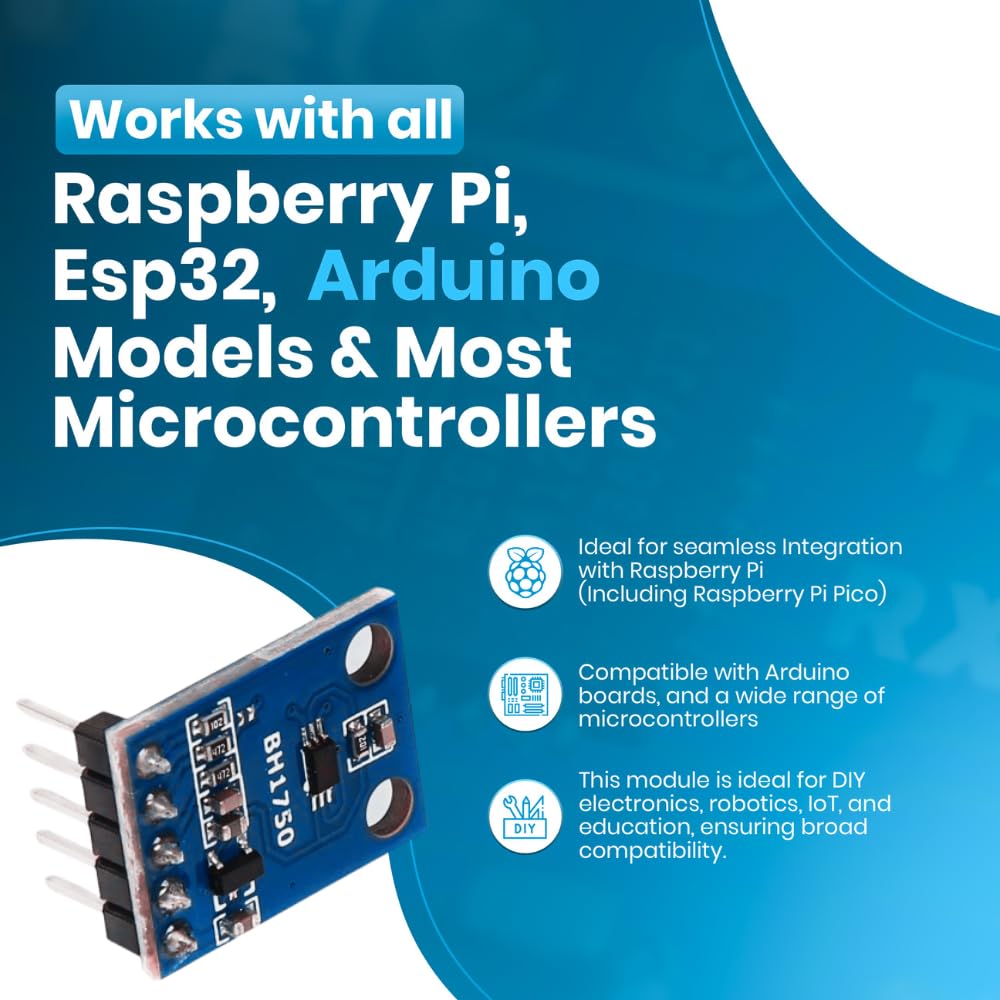 SHILLEHTEK BH1750 Digital Light Sensor I2C Arduino Pi Pro v2