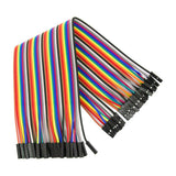 ShillehTek 120pcs 20cm female to female Dupont wires bundled with colored insulation