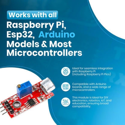 SHILLEHTEK KY-037 Sound Sensor Module for Arduino ESP32 Kits