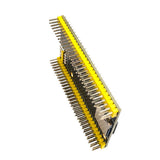 Side view of ShillehTek PRE-SOLDERED STM32H723ZGT6 Core Development Board with yellow pin headers